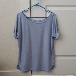GapFit Breathe Roll Sleeve Top